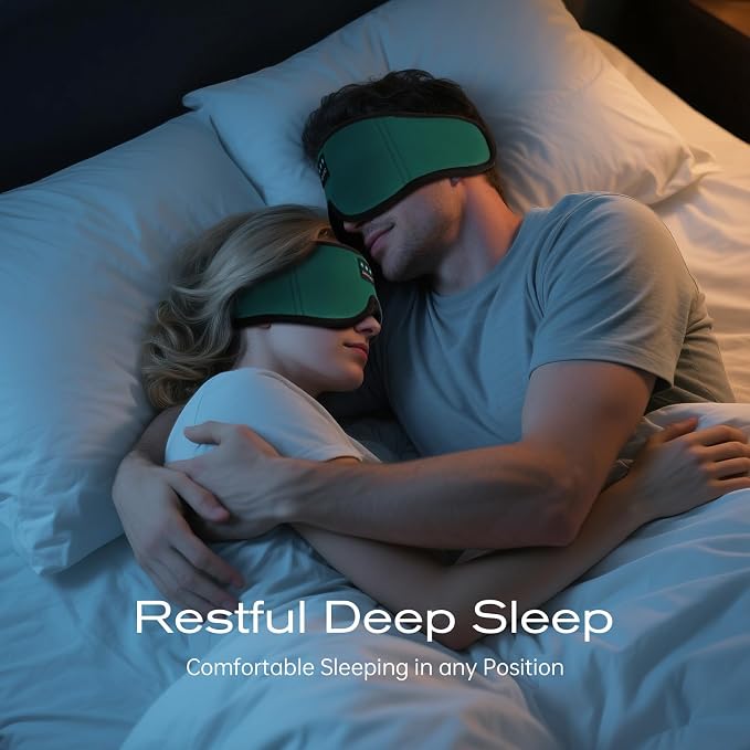 3D Sleep Mask with Bluetooth Headphones, Sleeping Headphones - Image 2