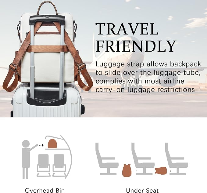 Shrrie Vegan Leather Laptop Backpack - Image 5