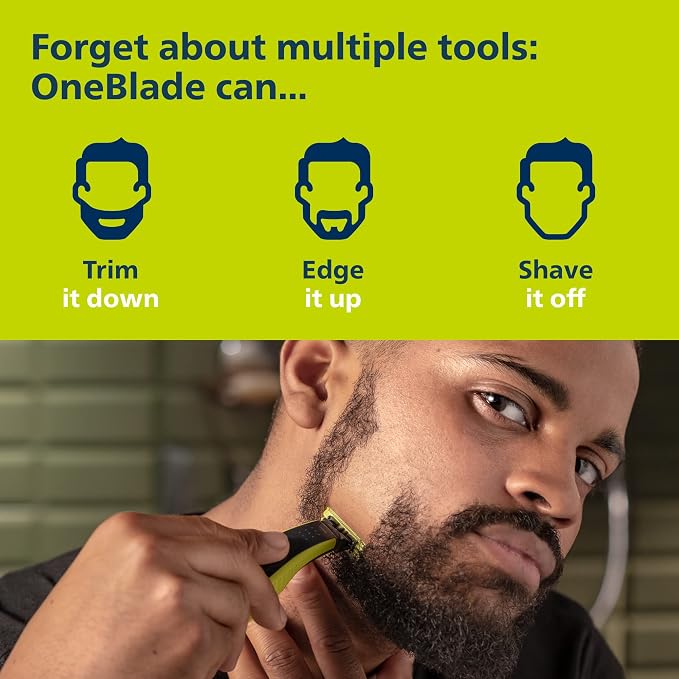 Philips Norelco OneBlade Face + Body Hybrid Electric Trimmer and Shaver - Image 2