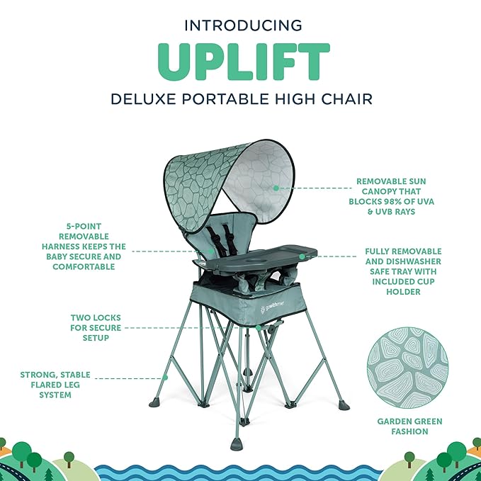 Baby Delight Go with Me Uplift Deluxe Portable High Chair | Travel High Chair | - Image 3
