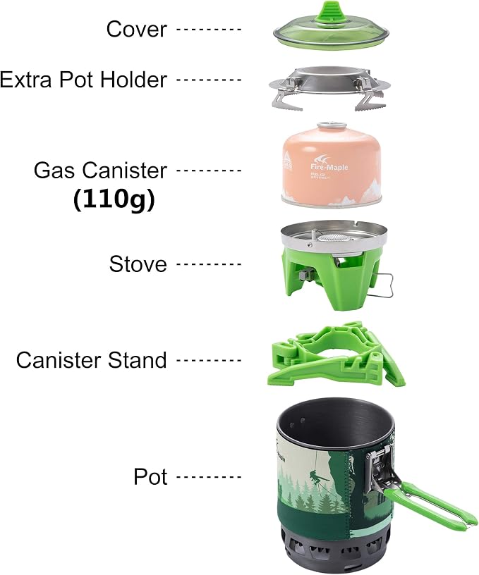 Fire-Maple "Fixed Star 3" Personal Cooking System | Pot/Jet Burner Stove System - Image 3