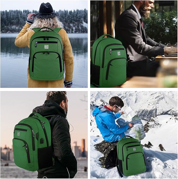 Laptop Backpack, Business Travel Anti Theft Slim Durable Laptops Backpack - Image 7