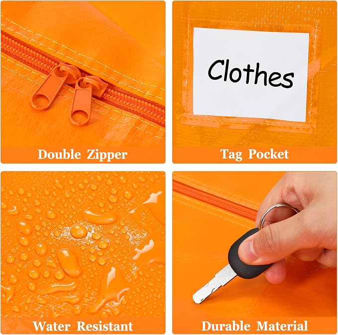 4 Pcs 24 Gallon Large Moving Bags - Image 3