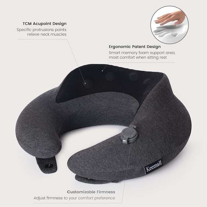 Inflatable Neck Pillow, Premium Travel Neck Pillow - Image 2