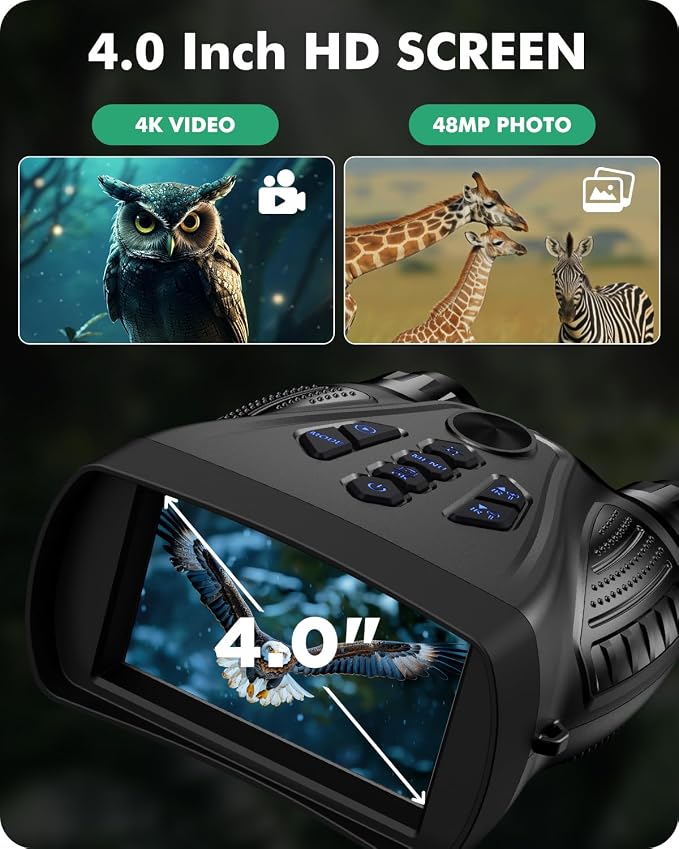 Night Vision Goggles, 4K Night Vision Binoculars, 10X Digital NightVision - Image 3