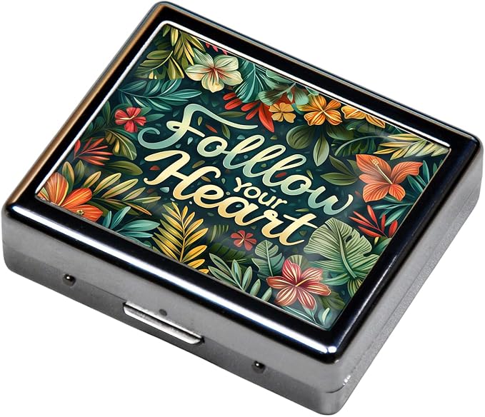 Cute and Portable Metal Pill Organizer – 8 Compartments, Elegant Chrome Finish - Image 2
