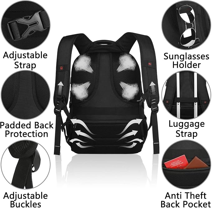 VECKUSON Lunch Bag Backpack, Insulated Cooler Lunch Box Backpack, Extra Large - Image 6