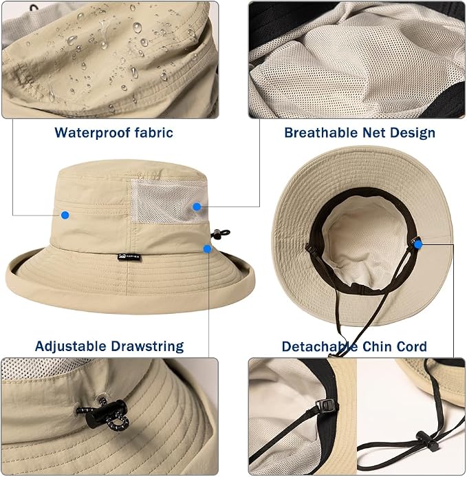 TOP-EX XL/XXL Women’s Wide Brim Bucket Sun Hat - Image 7