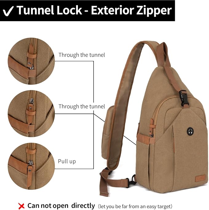 Sling Bag for Men, Crossbody Bag Men Anti Theft Crossbody Bag - Image 2