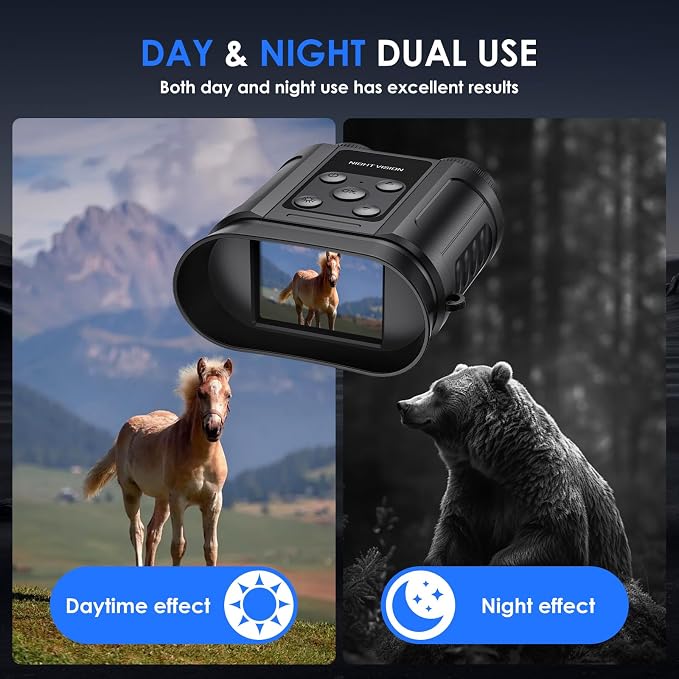 Night Vision Goggles, Compact Night Vision Binoculars, 32GB Card Included - Image 4