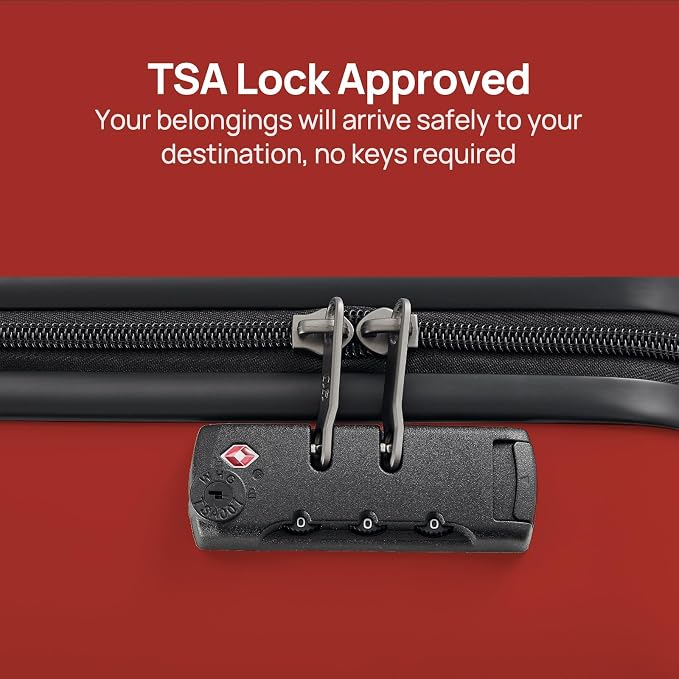 Carry on Luggage 22 X 14 X 9 Airline Approved, 20 Inch Luggage - Image 6