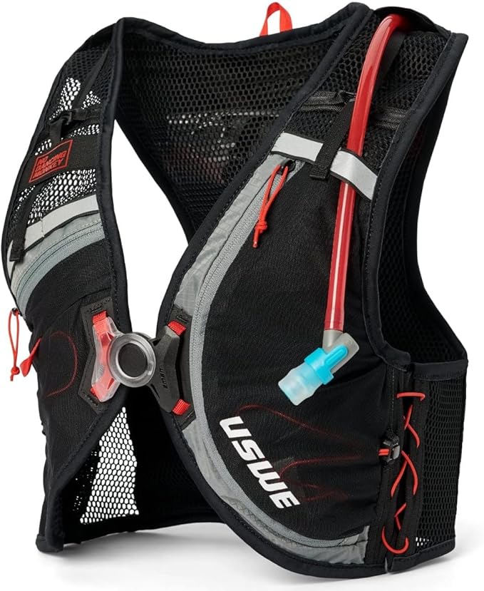 USWE Rush 8L Bike Hydration Vest, Adjustable Chest Straps Running Hydration Vest by USWE