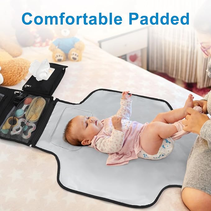 Accmor Portable Diaper Changing Pad, Waterproof Travel Baby Changing Mat - Image 3