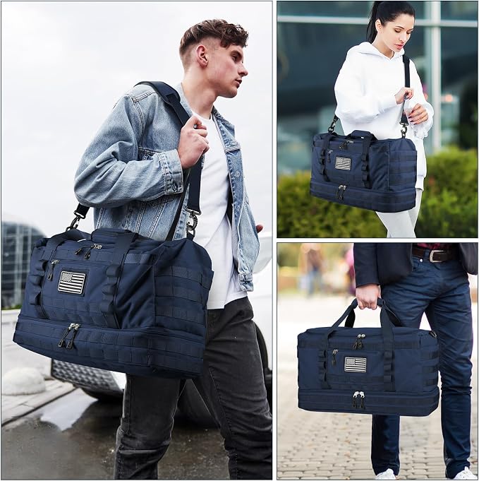 ETRONIK Travel Bag for Men Women, Gym Bag & Tactical Duffle Bags for Travel - Image 6