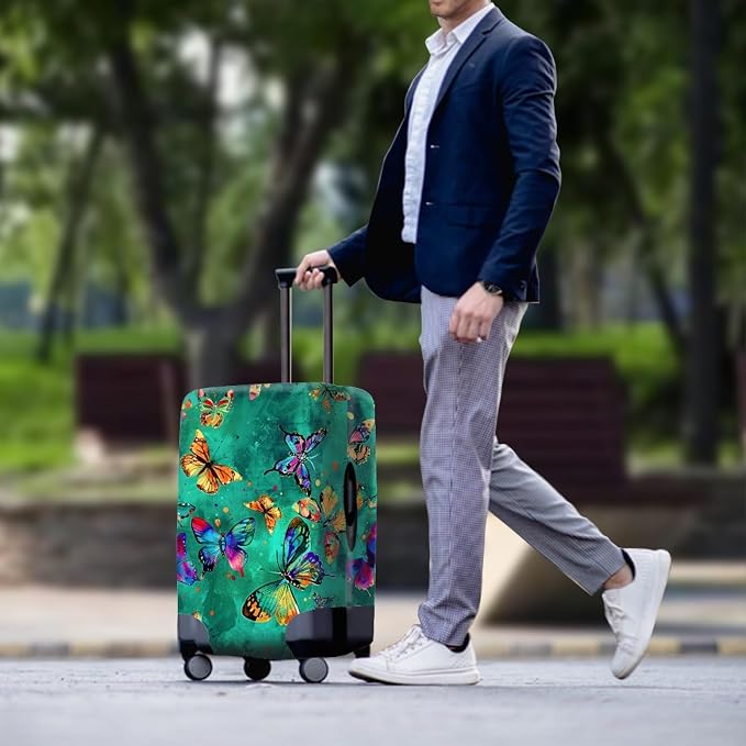 Butterflies Print Baggage Covers - Image 3
