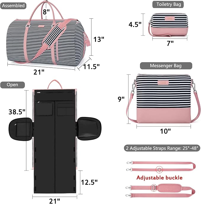 Convertible Garment Duffel Bag for Travel - Image 5