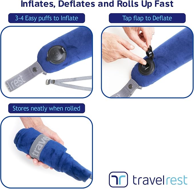TRAVELREST All-in-One Neck & Body Pillow, Advanced Support Design, Travel - Image 8