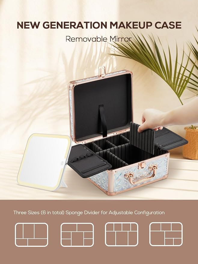 OMIRO Makeup Case, Makeup Bag - Image 5