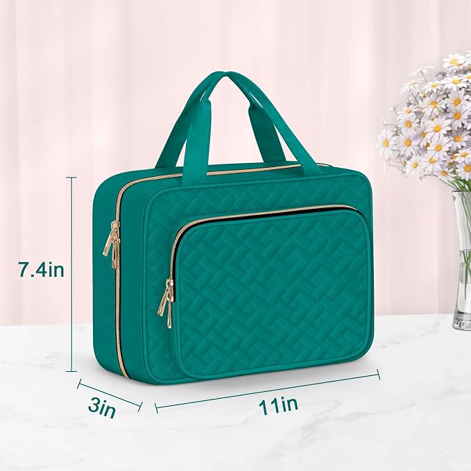 Wedama Toiletry Bag for Women, Medium Cosmetic Travel Bag, Hanging Toiletry Bag - Image 5