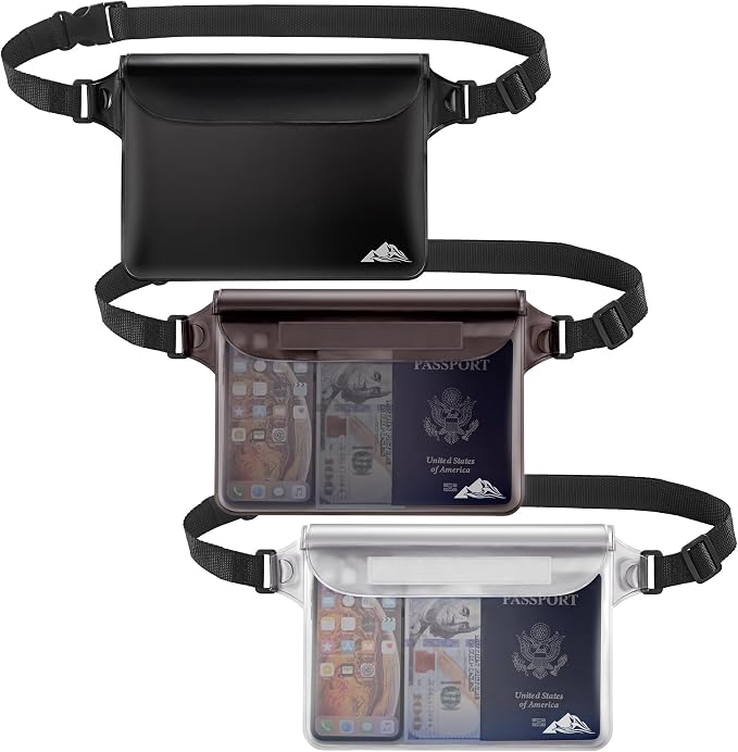 HEETA Waterproof Fanny Pack, Waterproof Pouch Dry Bag 2/3/4 Pack by HEETA
