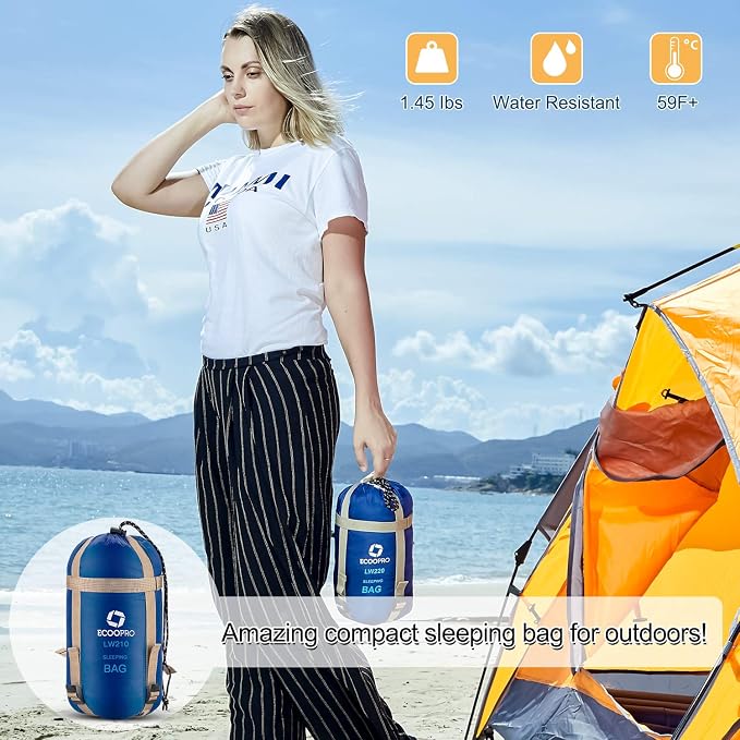 ECOOPRO Warm Weather Sleeping Bag - Image 6