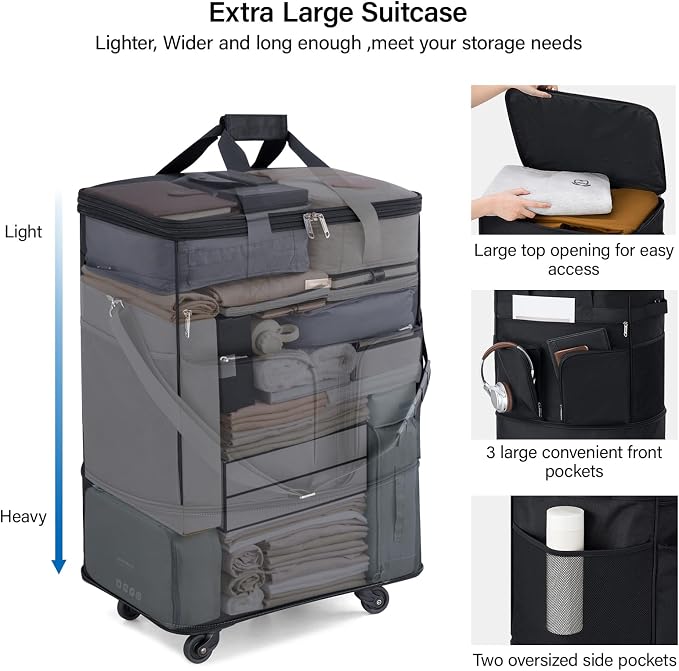Hanke Expandable Collapsible Luggage - Image 5