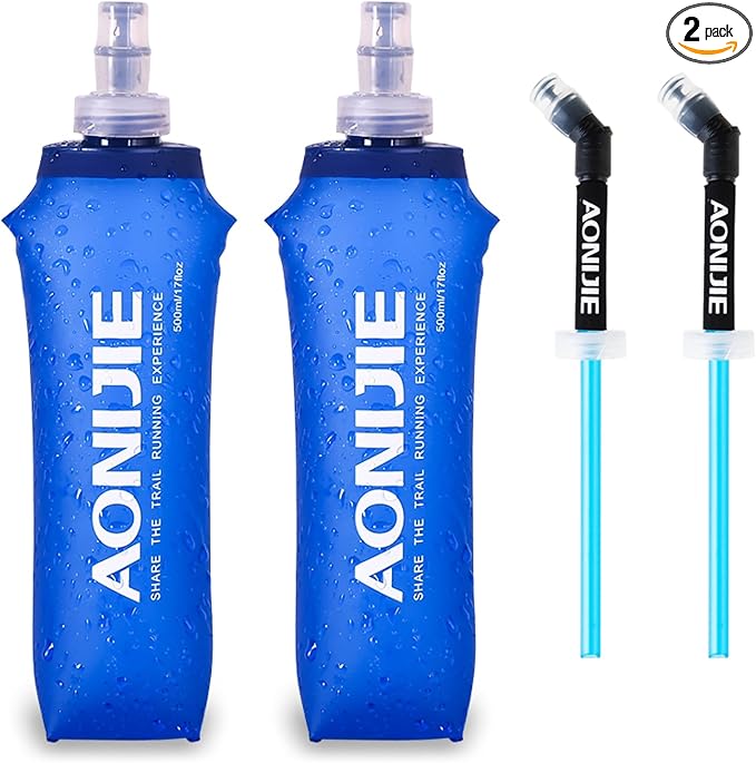 TRIWONDER Collapsible Water Bottles TPU Soft Flask Running Bottles BPA-Free by TRIWONDER