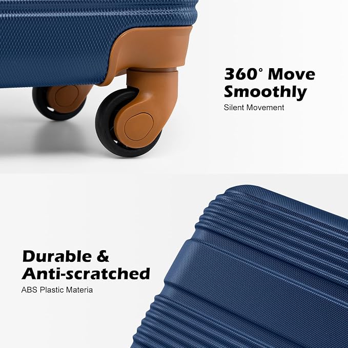 LONG VACATION 6 Piece ABS+PC Hardshell Luggage Set - Image 3