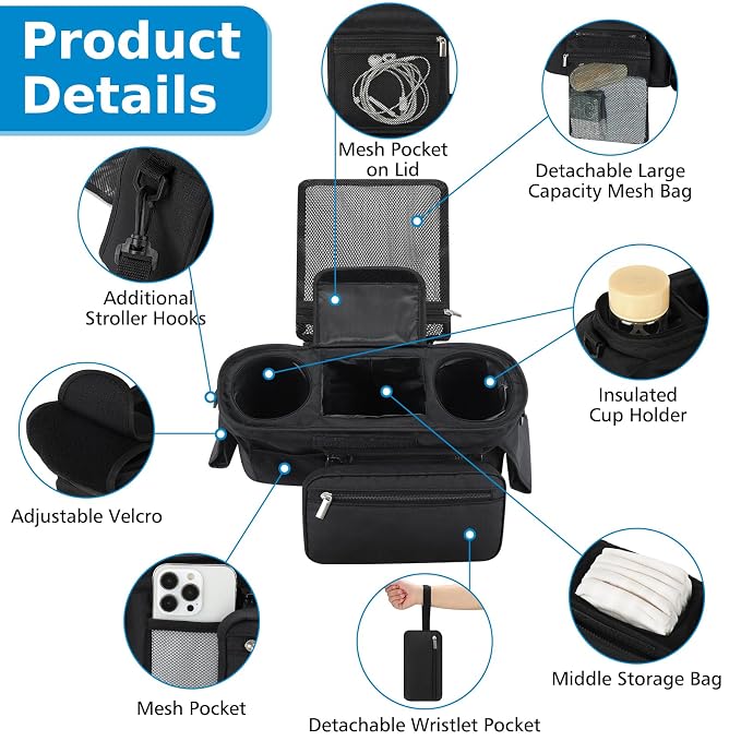 Accmor Universal Stroller Organizer - Image 6
