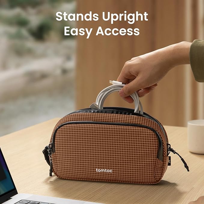 tomtoc Electronic Organizer Travel Case Performance, Water Resistant Dual - Image 4