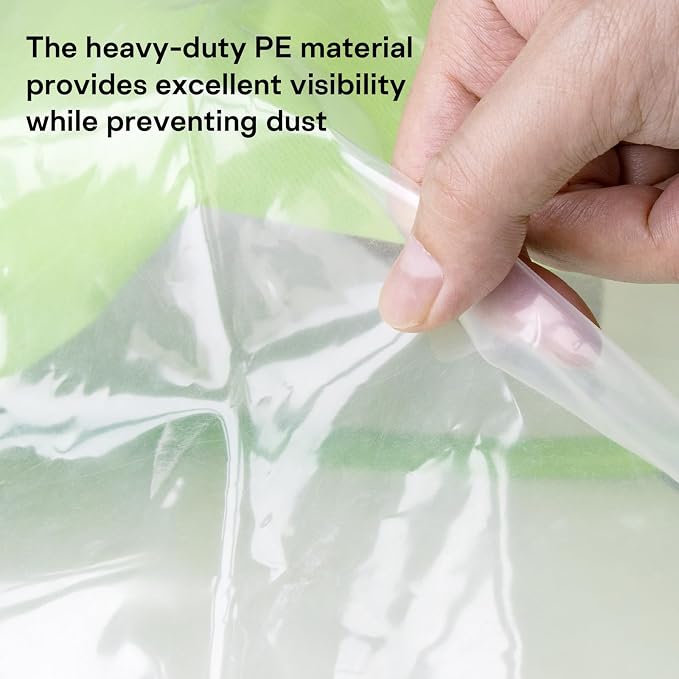 Clothes Storage Bags, Foldable Thick Fabric Blanket Storage Bags, Large Clear - Image 4