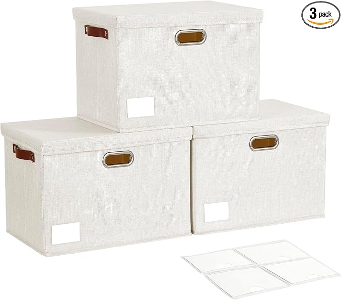 17" Large Collapsible Storage Bins by Roobyl