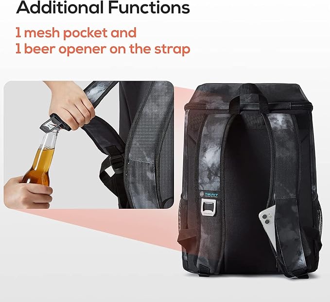 TOURIT Cooler Backpack 30 Cans Lightweight Insulated Backpack Cooler Leak-Proof - Image 5