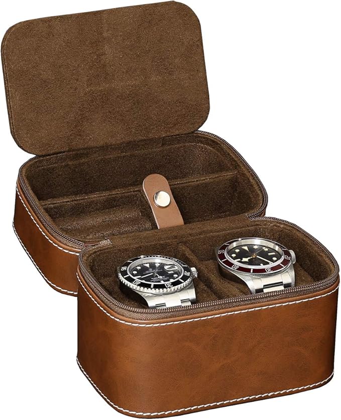 ROTHWELL 2 Watch Travel Case Storage Organizer - Image 6