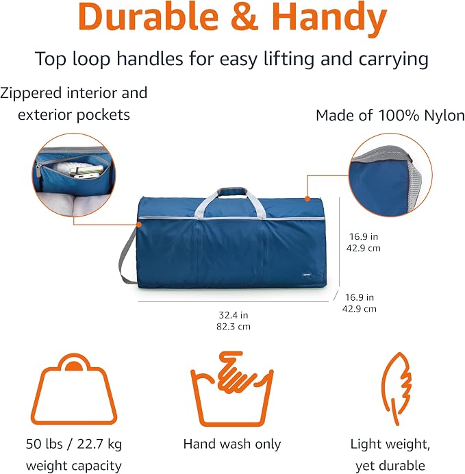 Amazon Basics 32" Extra Large Foldable Duffle Bag - Image 2