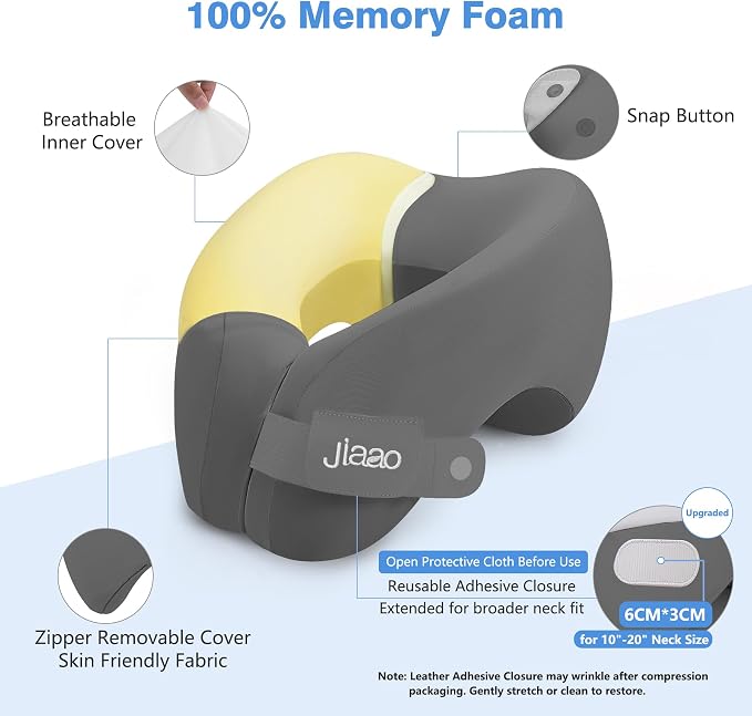 Travel Neck Pillow, Advanced Neck Support - Image 6