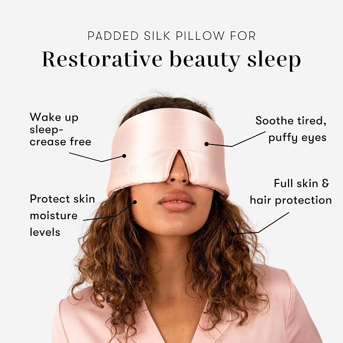 DROWSY Silk Sleep Mask. Face-Hugging, Padded Silk Cocoon - Image 3