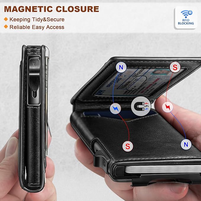 BULLIANT Men Wallet, Money Clip Wallet Slim - Image 3