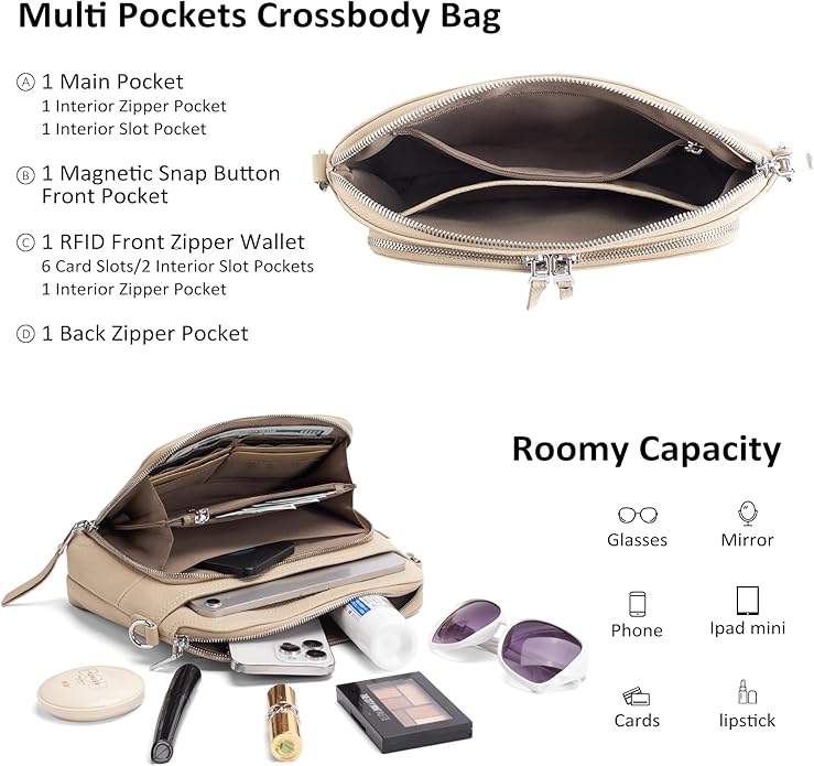 befen Genuine Leather Crossbody Purses - Image 3