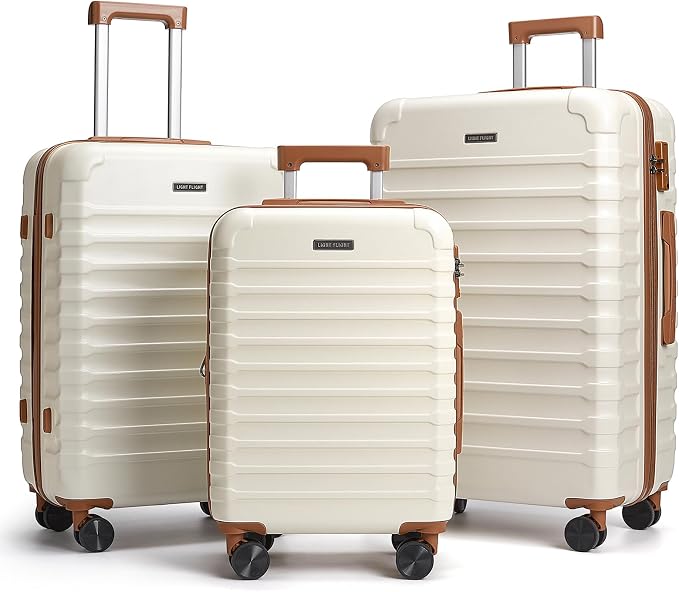 LIGHT FLIGHT Luggage Sets, 3 Piece Durable Suitcase Set by LIGHTFLIGHT