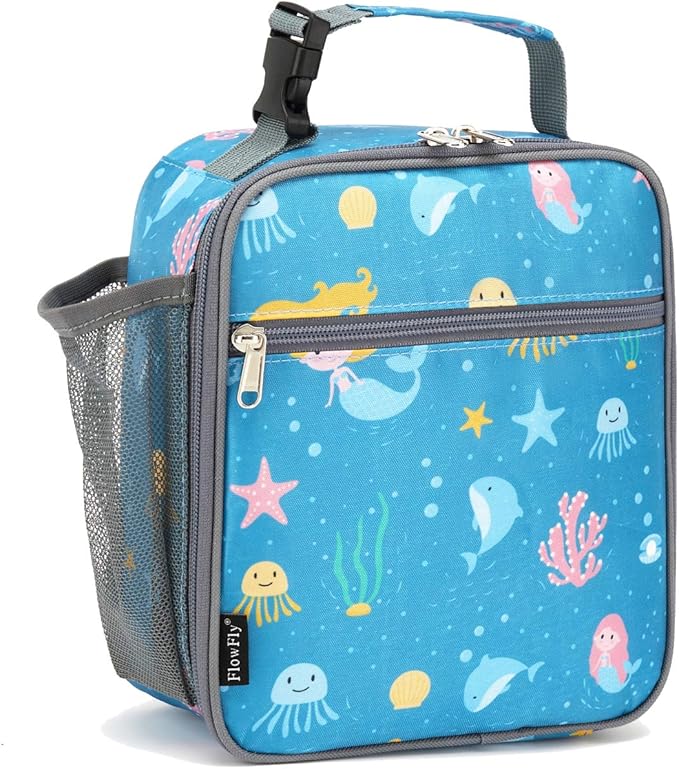 FlowFly Kids Lunch box Insulated Soft Bag Mini Cooler Back to School Thermal by FlowFly