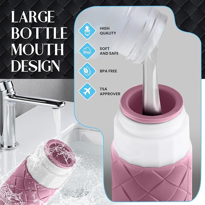 Travel Bottles for Toiletries, TSA Approved Silicone Travel Size Containers for - Image 6