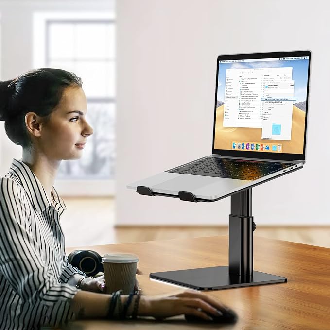 BESIGN LSX6N Laptop Stand, Ergonomic Adjustable Notebook Riser Holder, Computer - Image 7