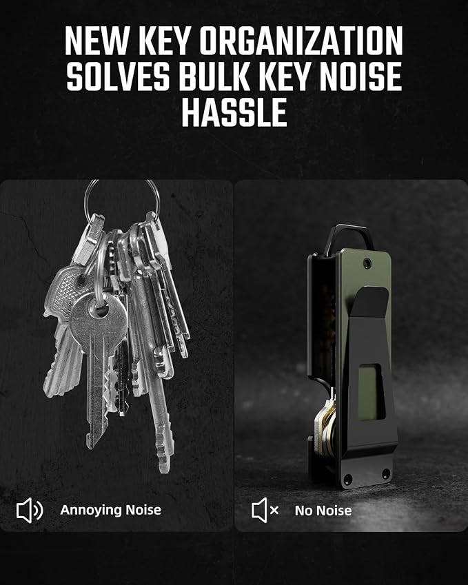 Key Organizer Compact Key Holder Metal Key Chain Minimalist key case key holder - Image 3