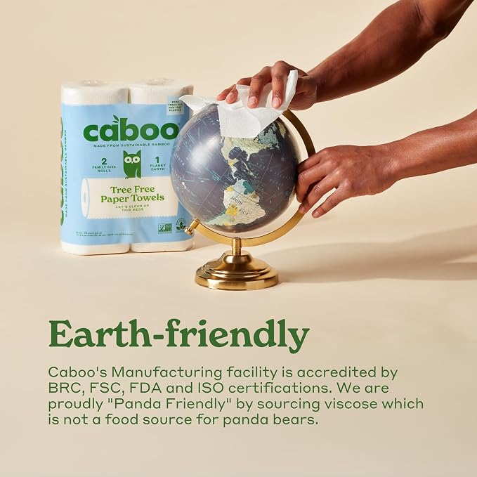 Caboo Bamboo Disposable Face Towels – 50 Soft, Lint-Free Towels | Biodegradable - Image 7