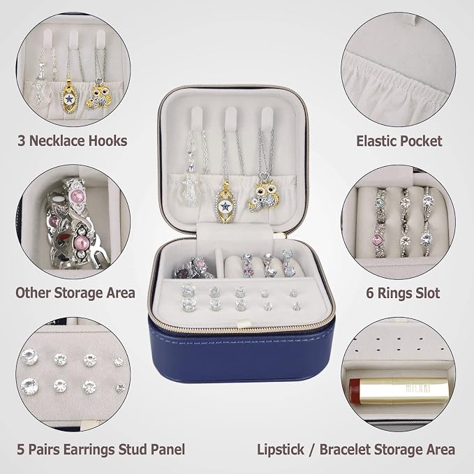 Travel Small Portable Mini Jewelry Case - Image 2