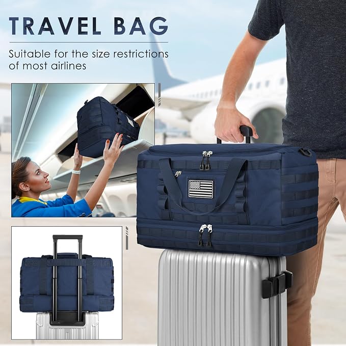 ETRONIK Travel Bag for Men Women, Gym Bag & Tactical Duffle Bags for Travel - Image 5