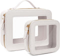 Travel Clear Makeup Bag Set, TSA Approved Cosmetic Bag Case by FFpaw
