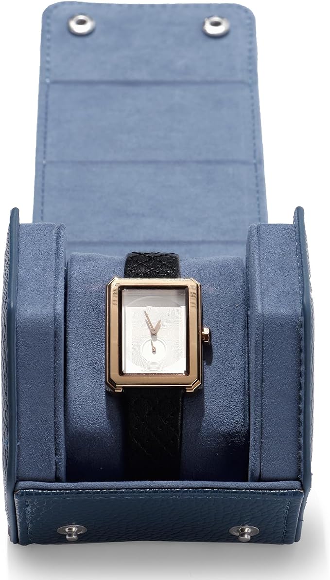 Oirlv Luxury Hexagonal Leather Watch Travel Case Single Watch Box - Image 5