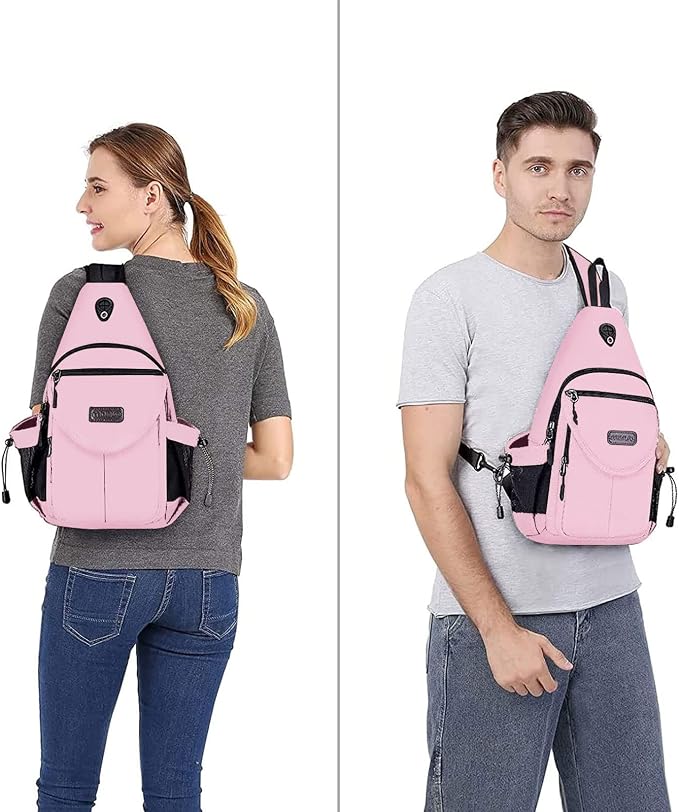 MOSISO Sling Backpack, Canvas Crossbody Hiking Daypack Bag - Image 7